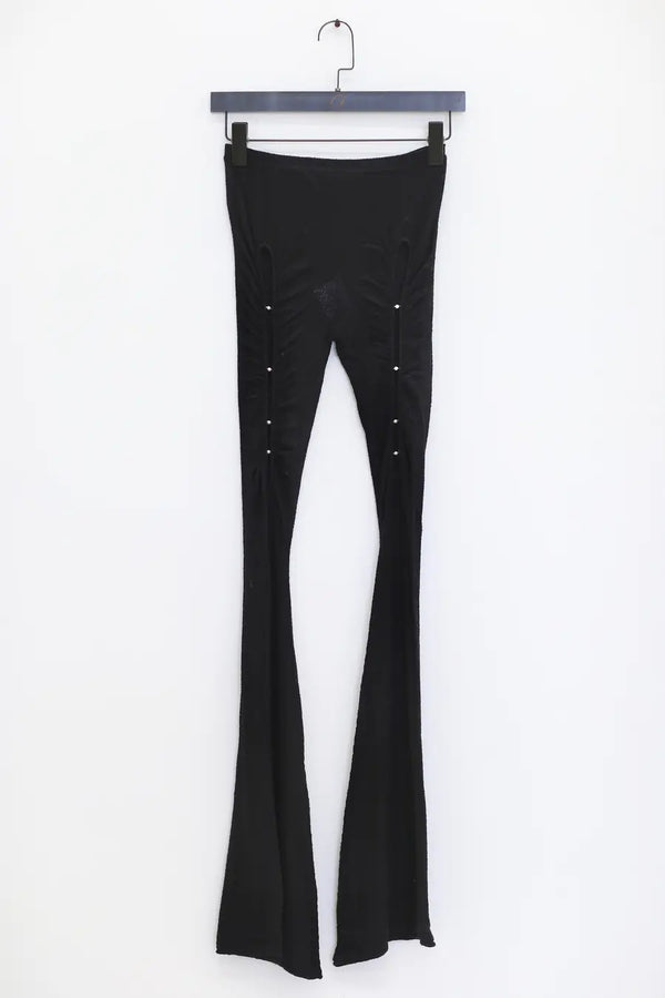 RUI hollow flared pants RSS24KN12 black